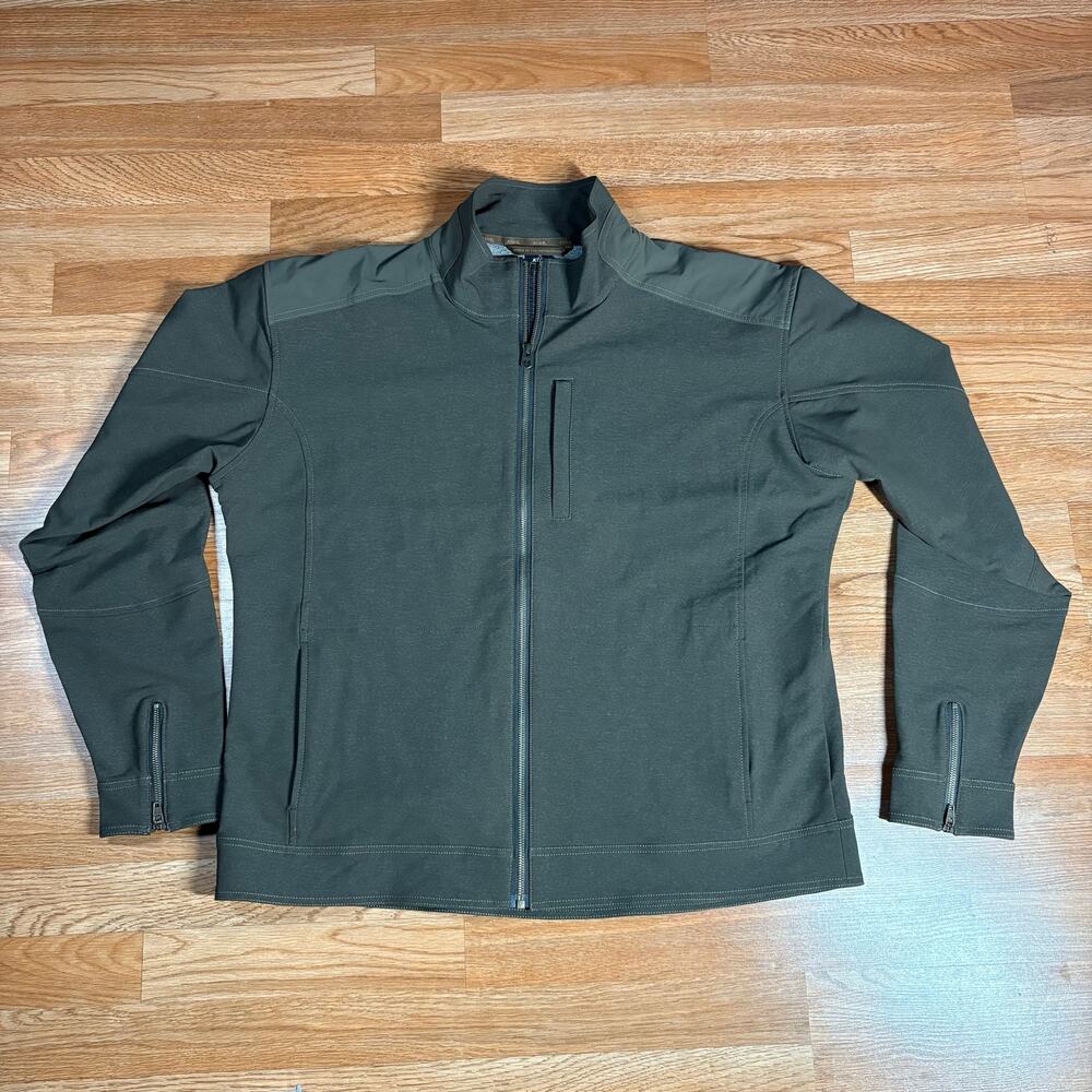 KUHL Klask Jacket Mens Sz 2XL Espresso Light Brown Color Zipper Pockets